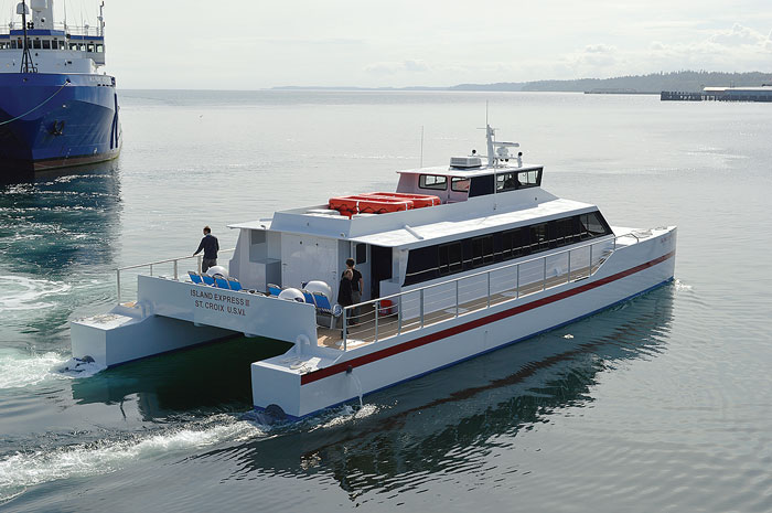 The 72-foot Island Express III ferry.